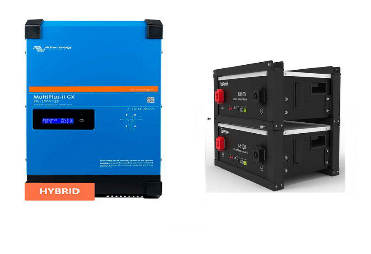 Бесперебойная система питания Victron Energy GX 3 кВА/2,4 кВт 1 фаза без MPPT/Dyness 4,8 кВт Бесперебойная система питания Victron Energy GX 3 кВА/2,4 кВт 1 фаза без MPPT/Dyness 4,8 кВт