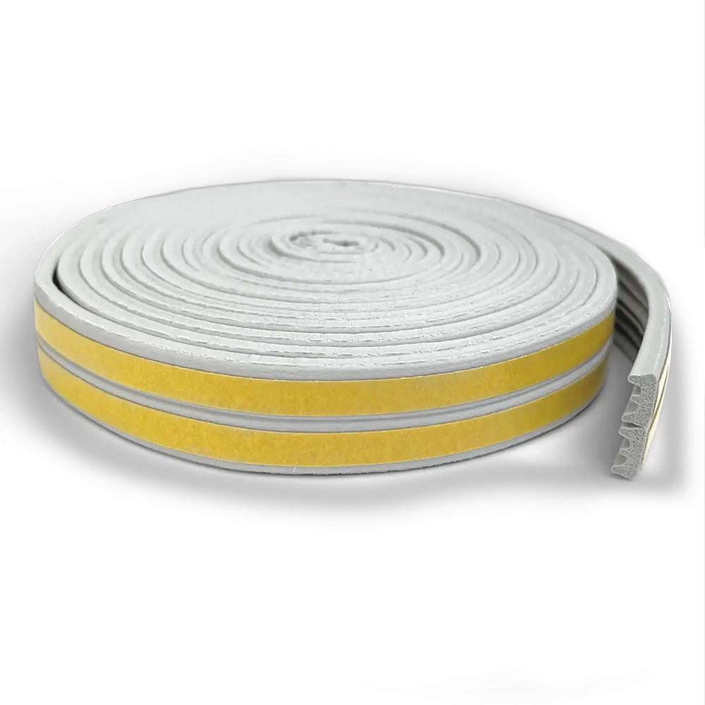 Ущільнювач самоклеючий Scley для вікон та дверей профіль E 2x3 м Білий (2500867610) - фото 2 Ущільнювач самоклеючий Scley для вікон та дверей профіль E 2x3 м Білий (2500867610) - фото 2