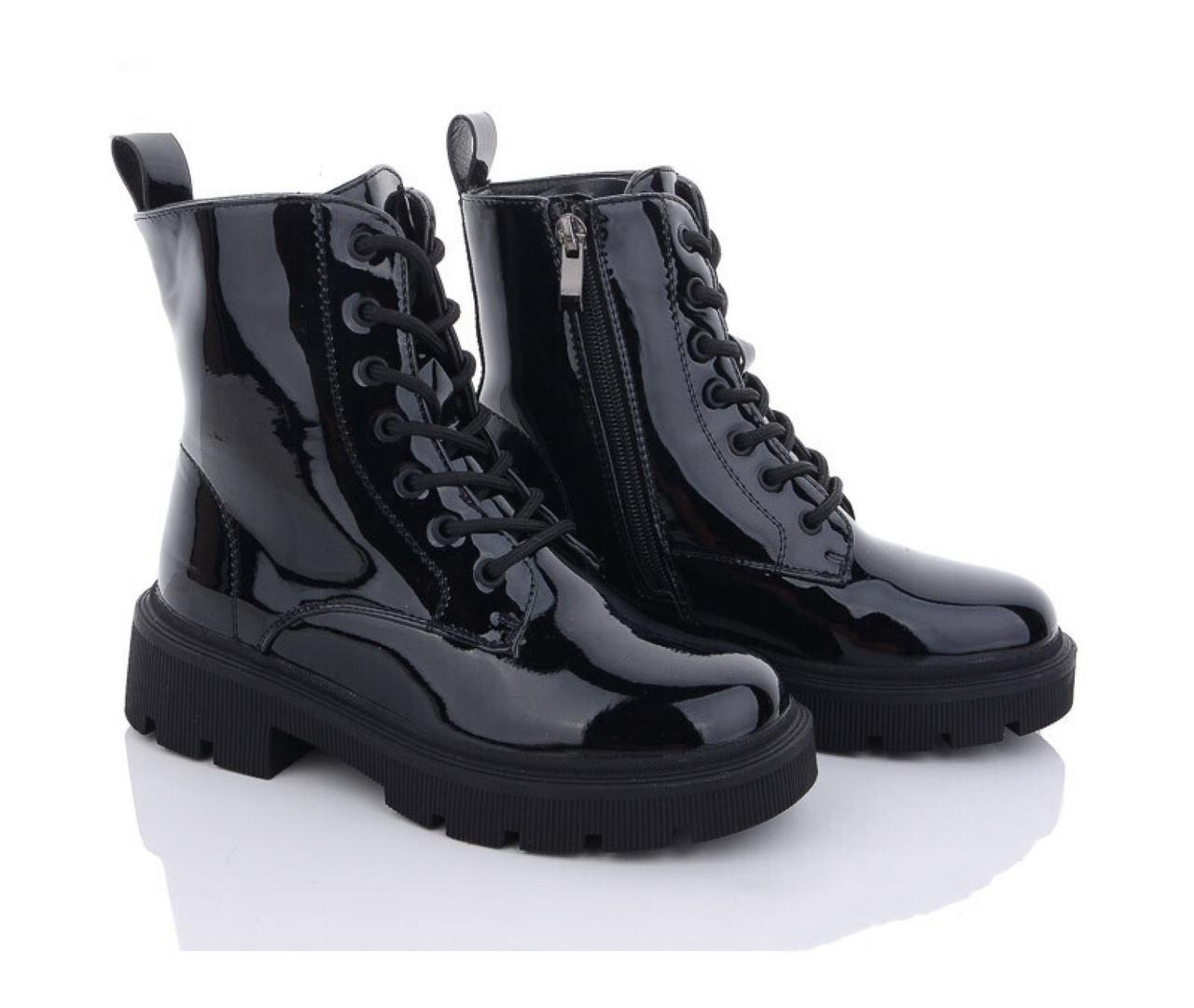 Черевики зимові для дівчаток BESSKY B2878-5C/35 р. 35 Чорний