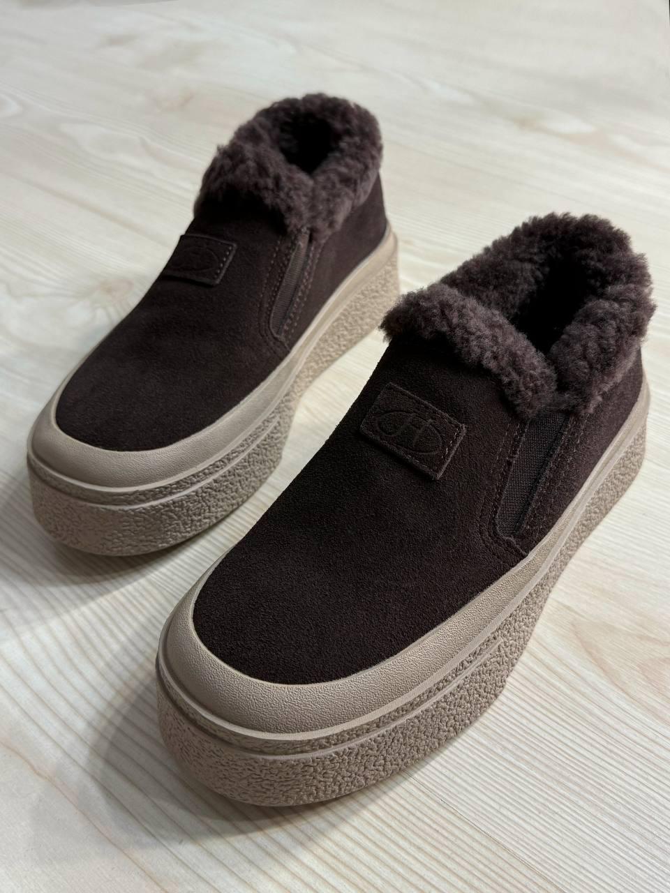 Черевики жіночі Hengji 660-2 замшеві кеди на хутрі р. 39 Коричневий (5806) - фото 7 Черевики жіночі Hengji 660-2 замшеві кеди на хутрі р. 39 Коричневий (5806) - фото 7