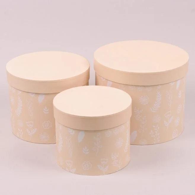 Комплект коробок для цветов Flora Персиковый 3 шт. (38262) - фото 1 Комплект коробок для цветов Flora Персиковый 3 шт. (38262) - фото 1