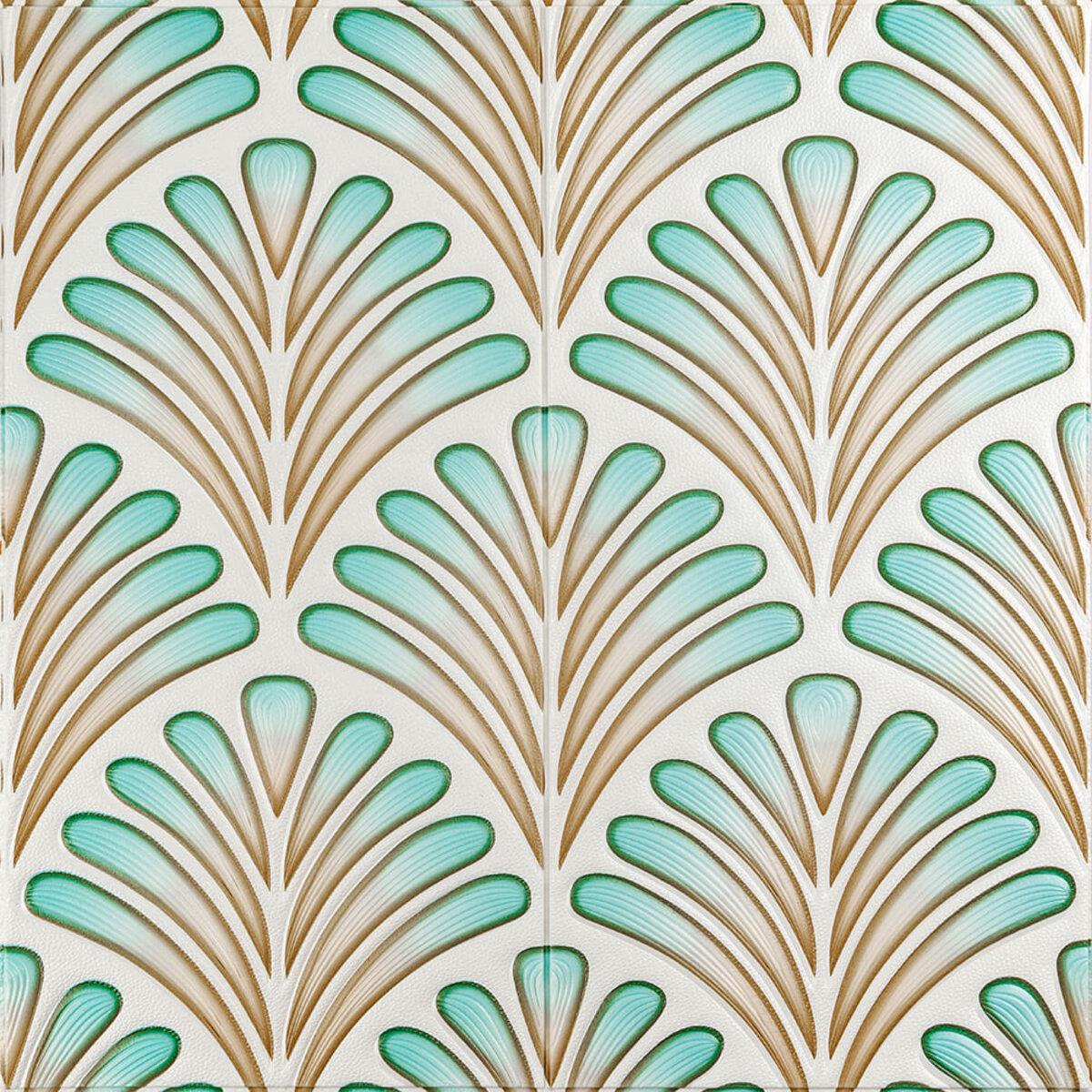 3D-панель стеновая Sticker Wall SW-00001988 700х700х4 мм Коричнево-зеленый (991944007)