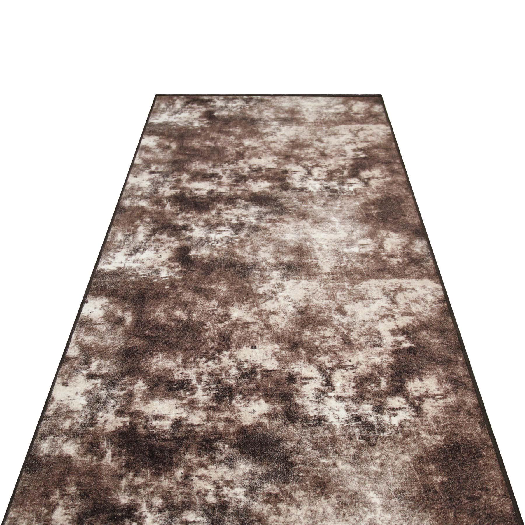 Ковер безворсовый на резиновой основе DAKARIA Ratio PrintGel Run 1023vl40-p5 2x2 м Коричневый (00-00015574) - фото 3