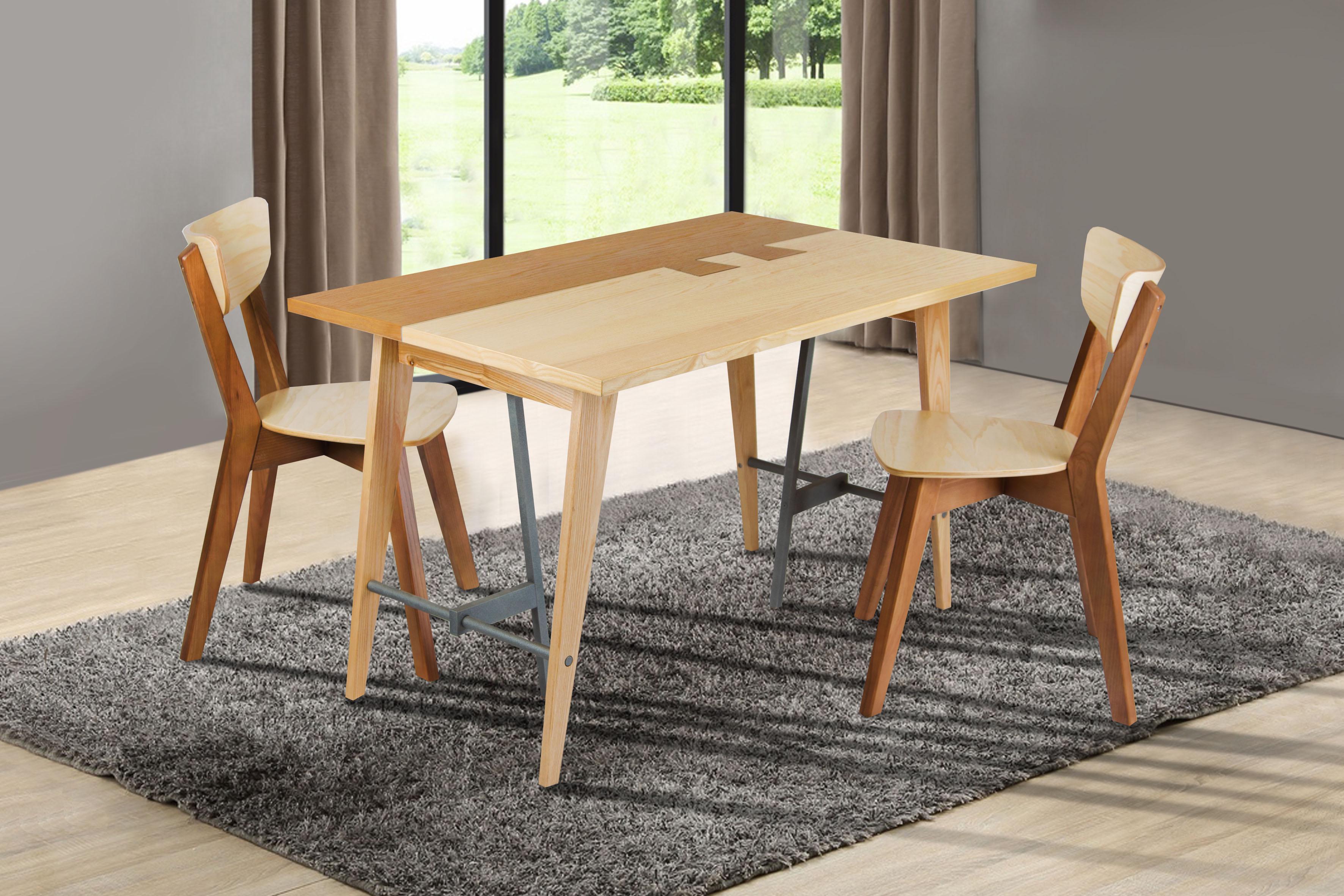 Обеденный стол Лофт Дублин 1200х750х750 мм Натуральный/Орех (GAА0035751) - фото 3 Обеденный стол Лофт Дублин 1200х750х750 мм Натуральный/Орех (GAА0035751) - фото 3