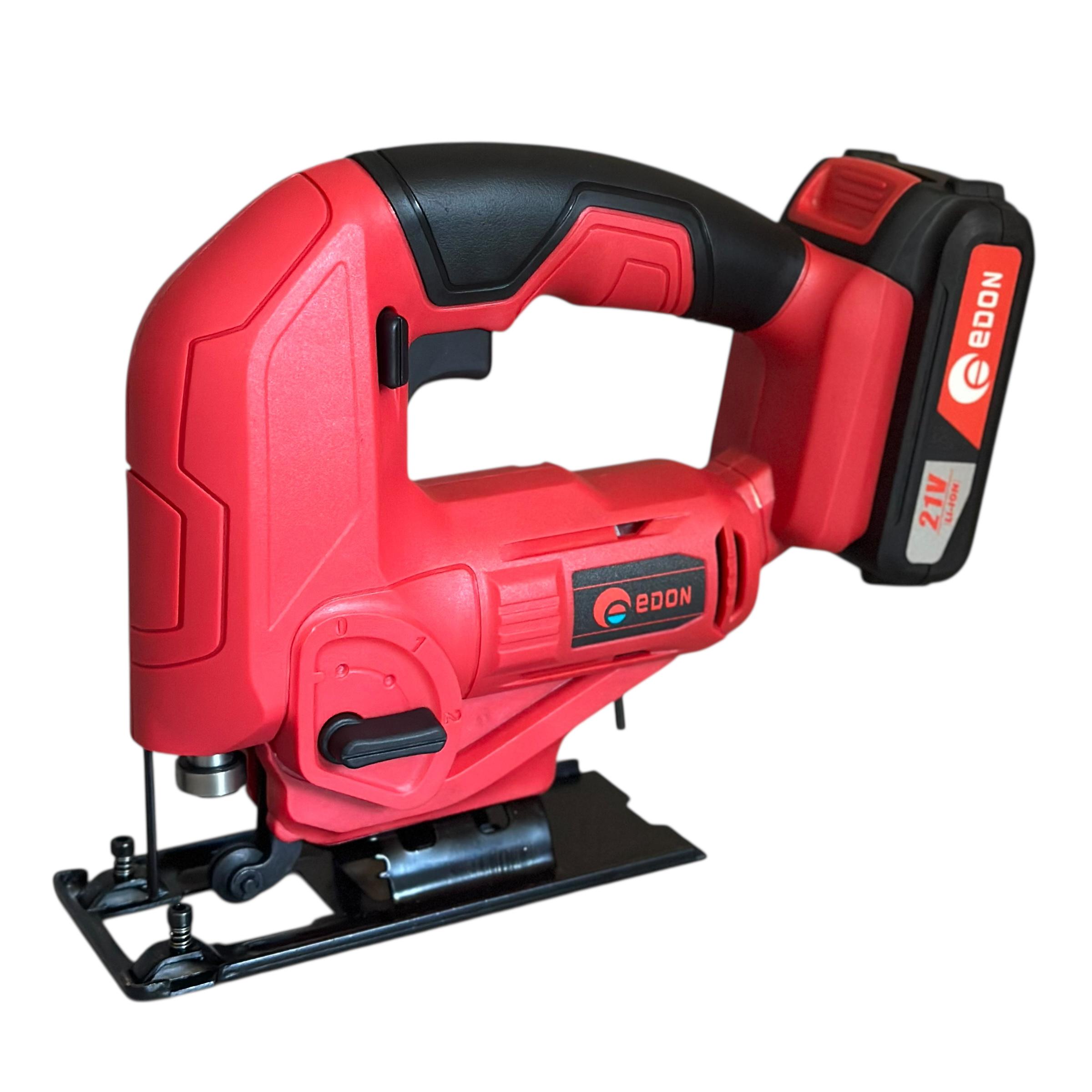 Лобзик аккумуляторный Edon OAF21-JB 2 АКБ 21V 2Ah кейс/ЗУ - фото 2 Лобзик аккумуляторный Edon OAF21-JB 2 АКБ 21V 2Ah кейс/ЗУ - фото 2