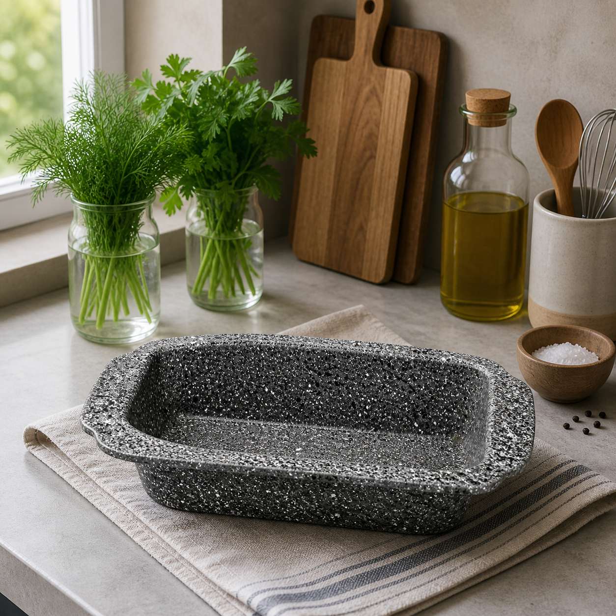 Форма для випікання Maestro MR-1121-28 Granite 28,5×15×5,5 см антипригарна (0471)