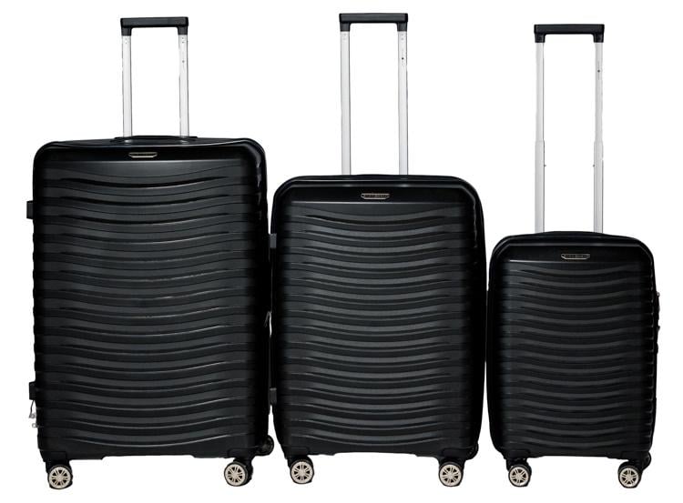 Комплект валіз Snowball 43803 Чорний (31706519)