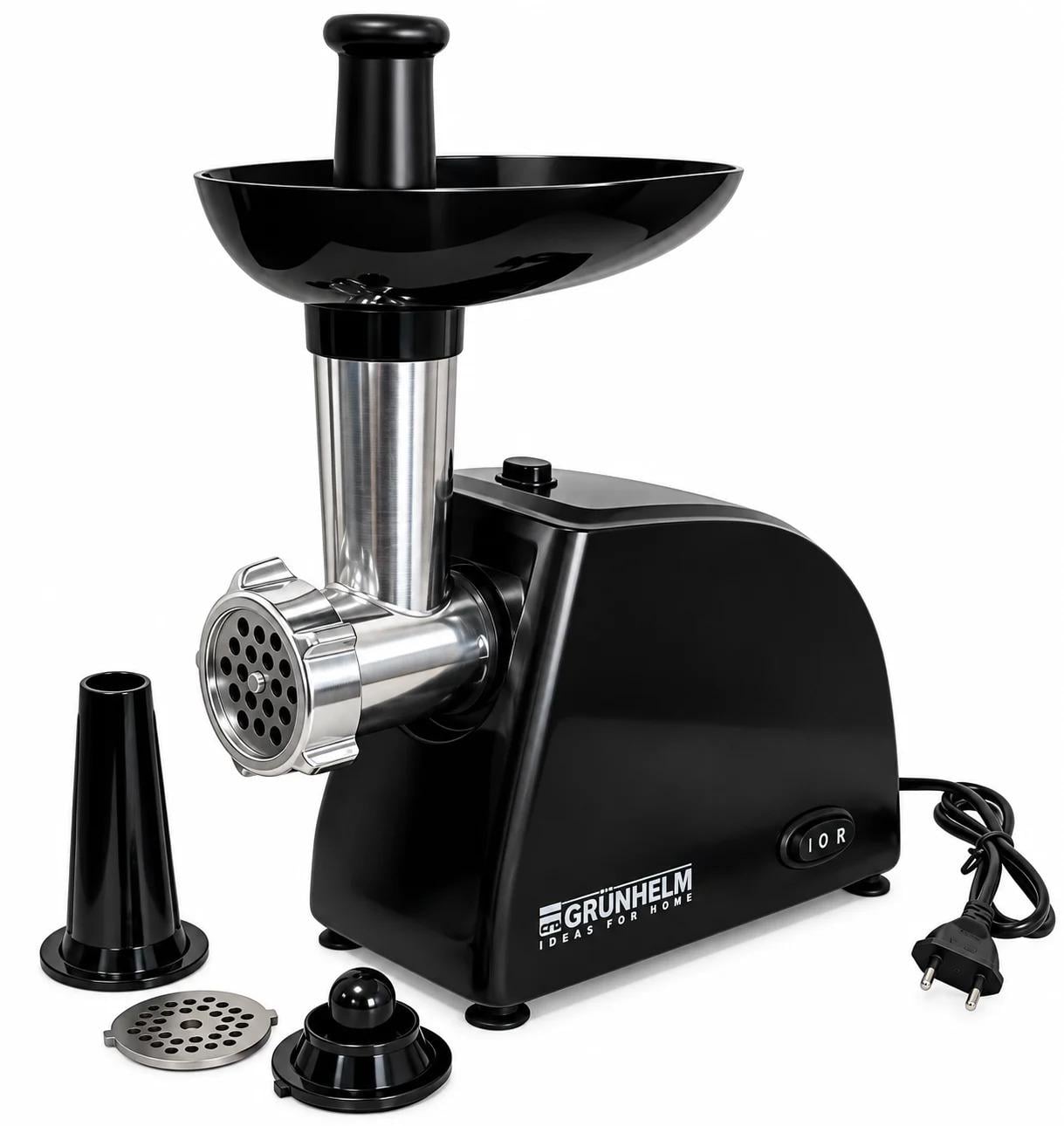 М'ясорубка електрична Grunhelm AMG140B Чорний (GR-06890)