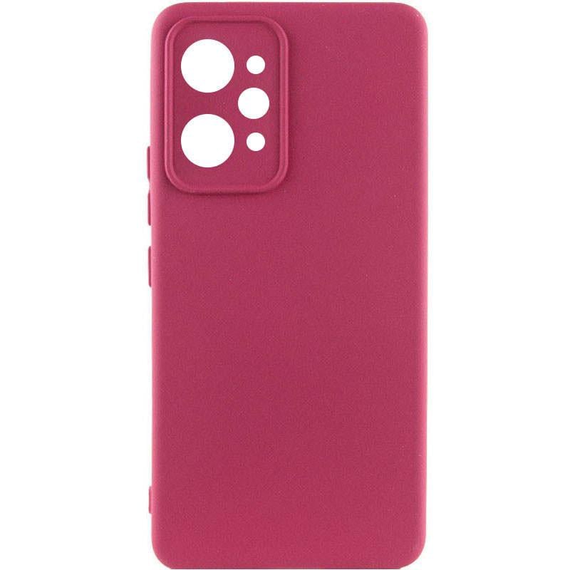 Протиударний Чохол Silicone Cover Lakshmi Full Camera (AAA) для Xiaomi Redmi 12 Бордовий/Plum