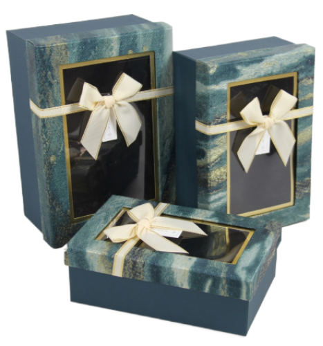 Подарочные коробки UFO прямоугольные 3 шт. Зеленый (UG-1037K-332) - фото 1 Подарочные коробки UFO прямоугольные 3 шт. Зеленый (UG-1037K-332) - фото 1