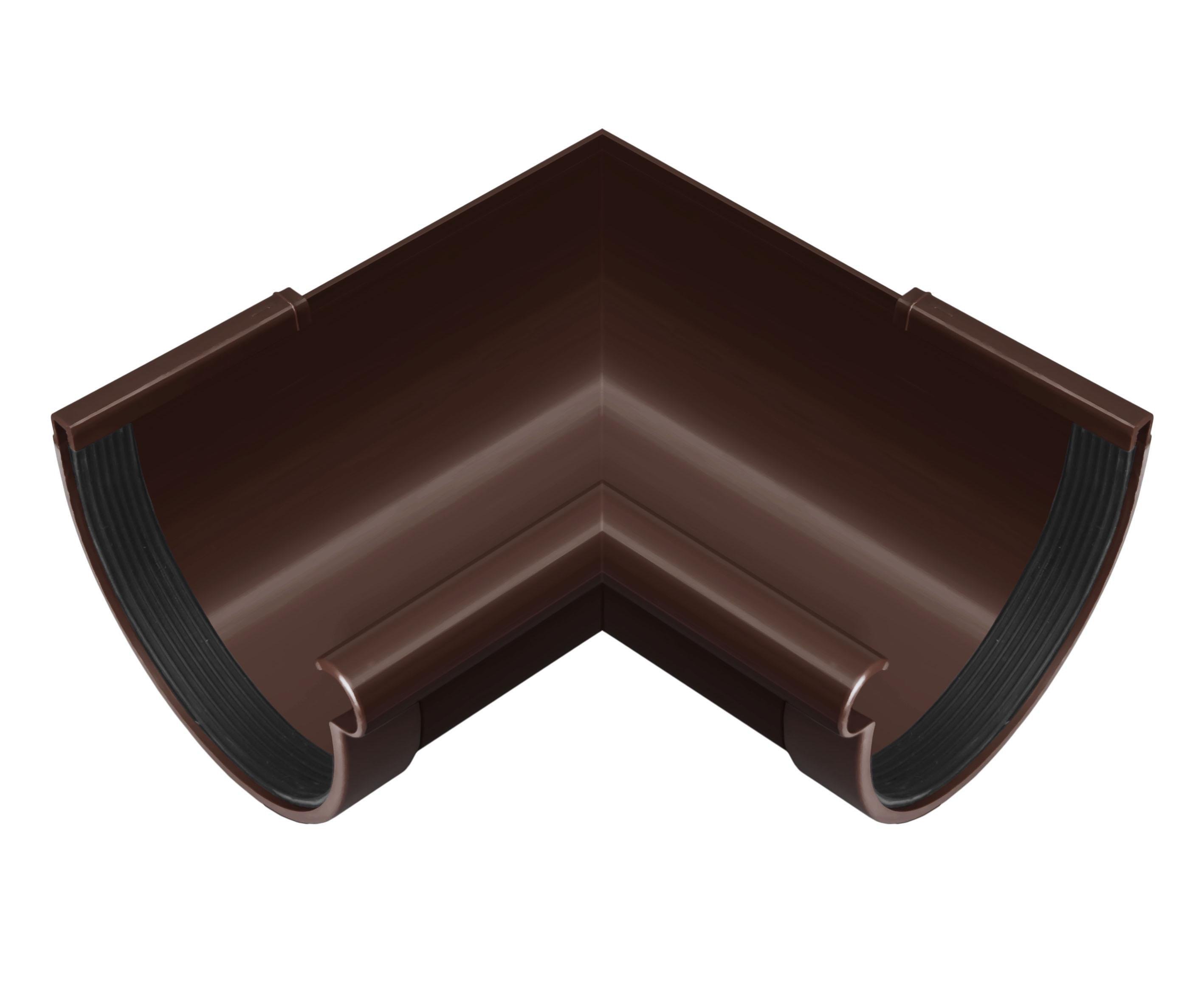 Угол желоба внутренний 90° RAINWAY 130 мм Коричневый