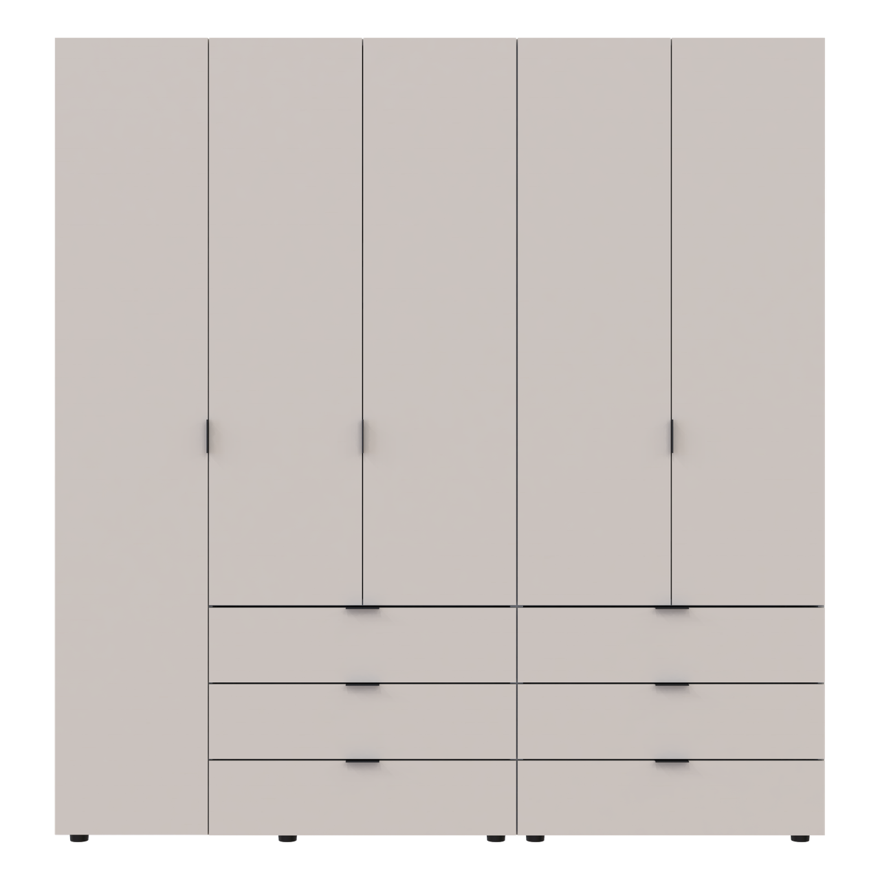 Шкаф распашной для одежды Doros Гелар 2 шт. 193,7х49,5х203,4 см Кашемир - фото 3