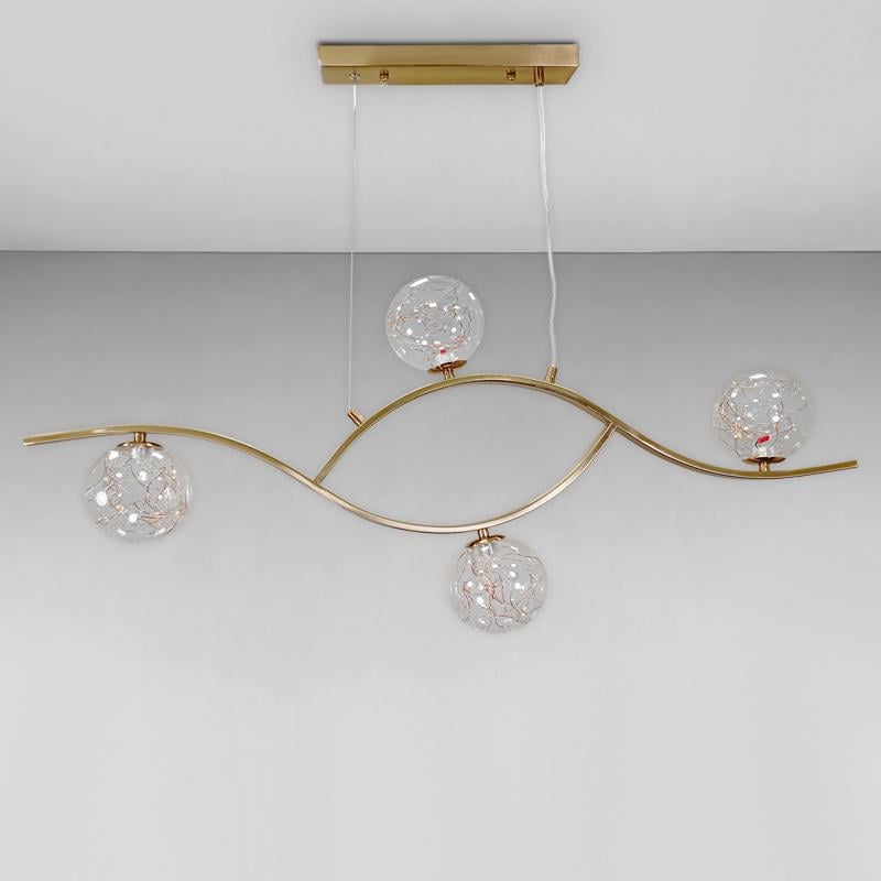 Люстра подвесная светодиодная Light House LS-18061-4 BRZ+LED 17W Бронзовый