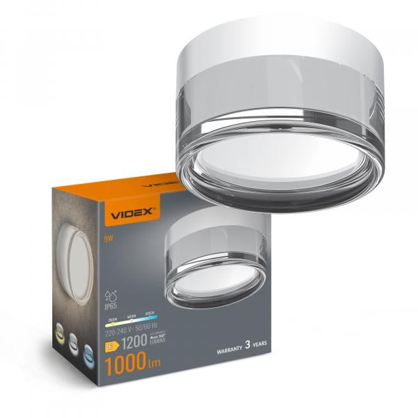 Светильник круглый Videx BHD01 LED 9W 2800-4000-6000K White (33359475)