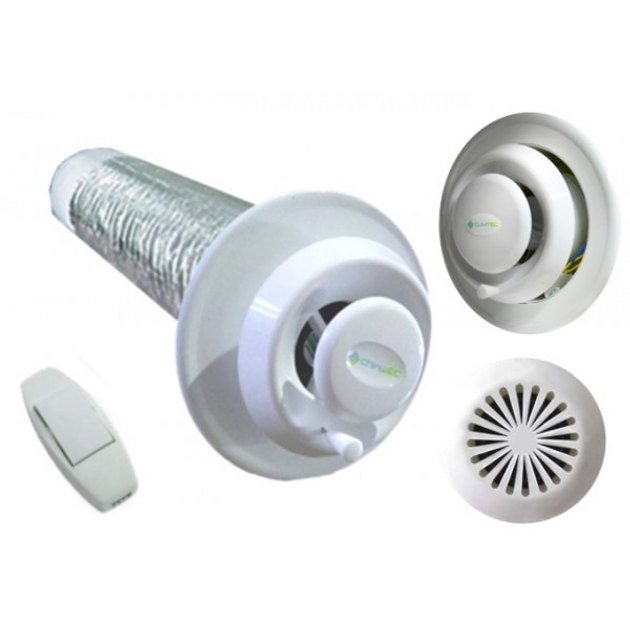 Рекуператор CLIMTEC РД-125 БАЗА 7 Вт/60 м3/25 м2/38 дБ/ККД 93 (27166973)