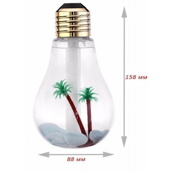 Увлажнитель воздуха Лампочка ультразвуковая 400 мл (17945484) - фото 2 Увлажнитель воздуха Лампочка ультразвуковая 400 мл (17945484) - фото 2