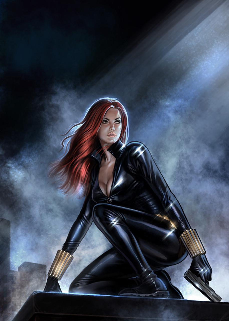 Картина GeekLand Black Widow Fan-art 40х60 см (BW.09.017)