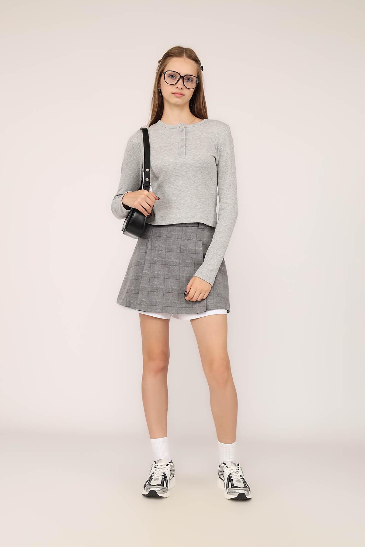 Джемпер жіночий з довгим рукавом ЦБ-00280984 р. 42 Сірий (SKT001076841) - фото 2 Джемпер жіночий з довгим рукавом ЦБ-00280984 р. 42 Сірий (SKT001076841) - фото 2