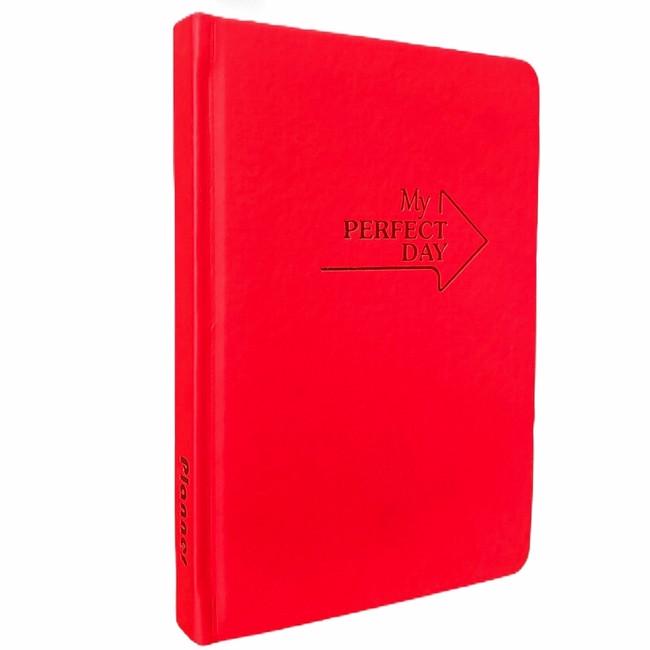 Планер мотивирующий LifeFLUX My perfect day А5 украинский язык Красный (LFPLULRG025)