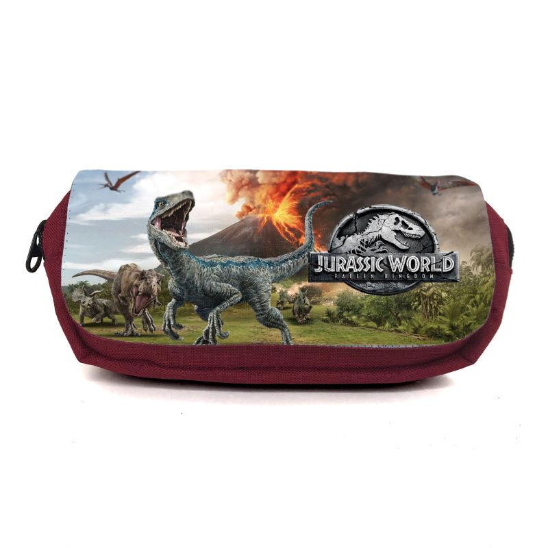 Пенал школьный Парк Юрского Периода 0013 Jurasic Park JRP-0013 Бордовый (1480995346)