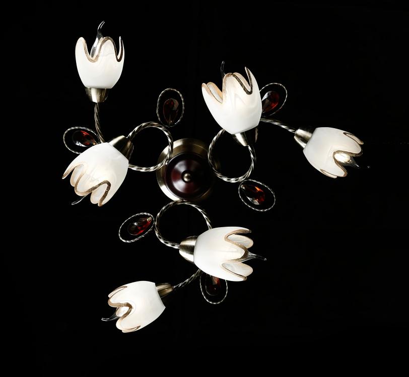 Люстра з плафонами Ray L82274/6 AB (256709) - фото 2 Люстра з плафонами Ray L82274/6 AB (256709) - фото 2