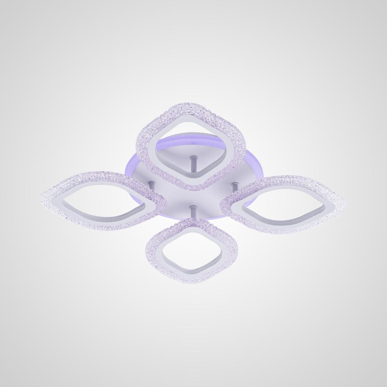 Люстра светодиодная Valeso на четыре плафона 78W 3000-6000К Белый (V K39207-4-TL WT)