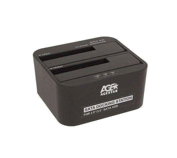 Карман для жестких дисков Agestar 3UBT6-6G наружный 2.5/3.5 SATA HDD/SDD USB3.0 Black