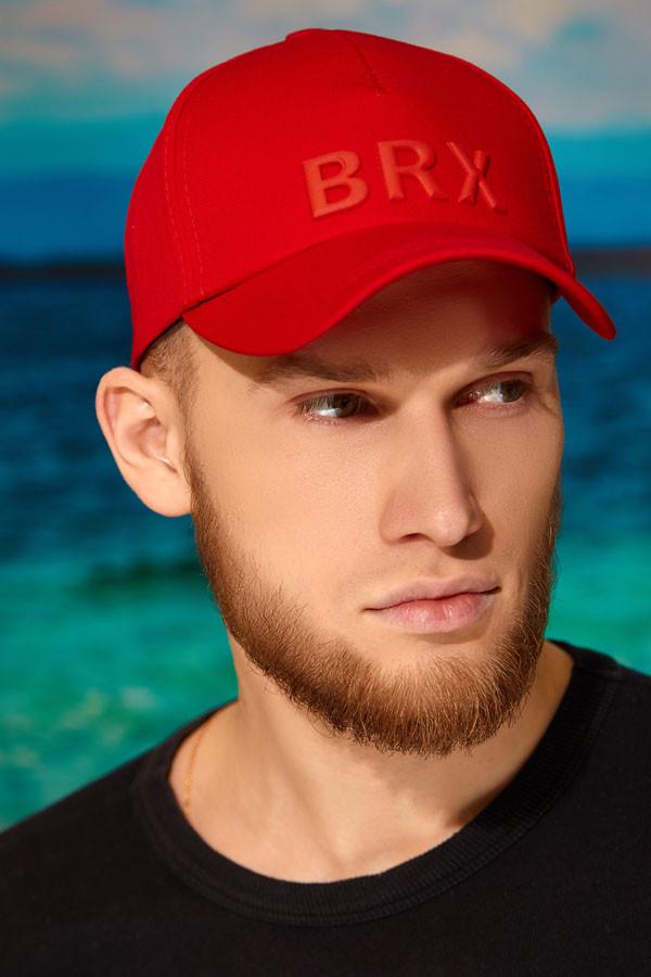 Бейсболка Braxton мужская с объемным лого BRX Красный (1375)