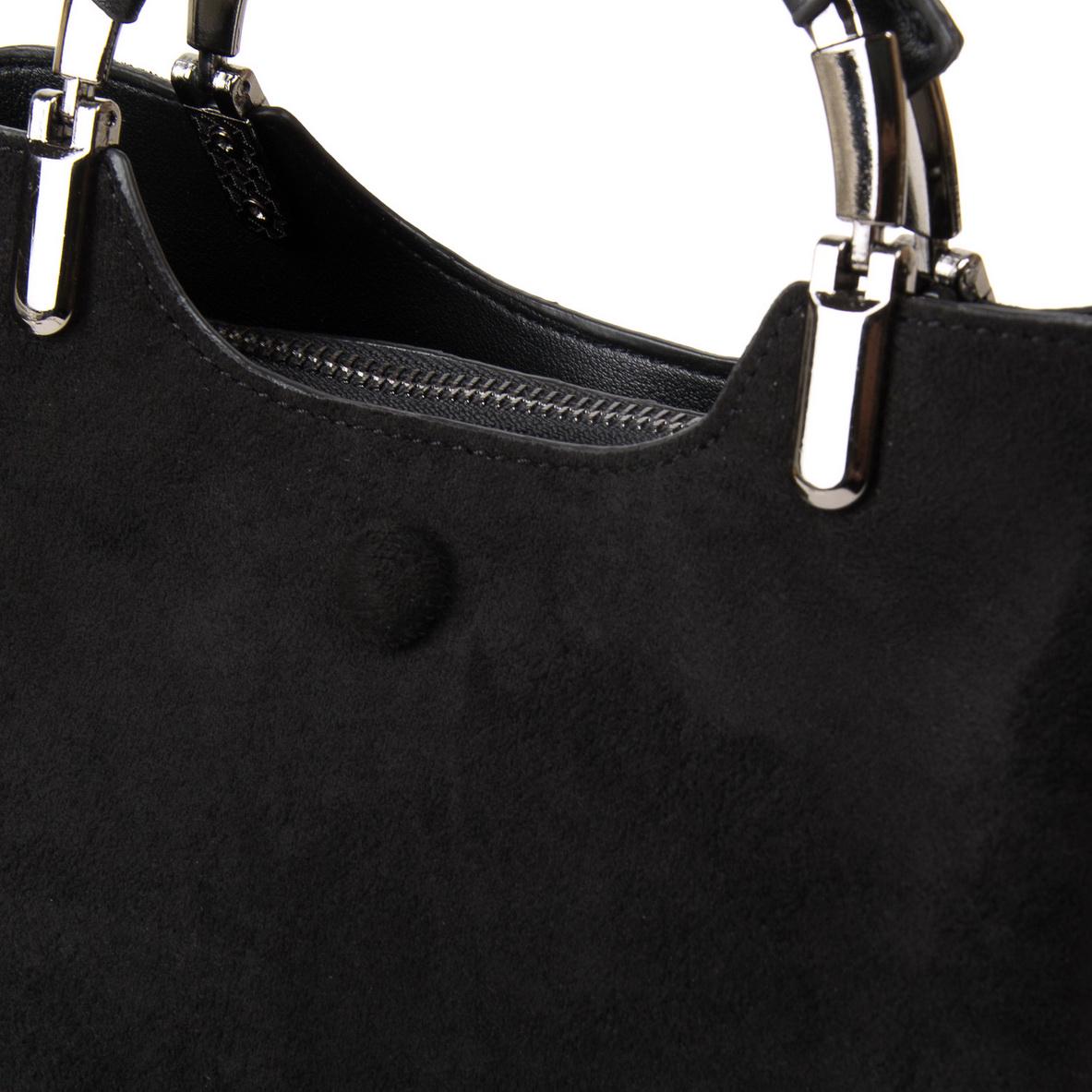 Женская модельная сумка из замша Fashion 3807 Черный - фото 3 Женская модельная сумка из замша Fashion 3807 Черный - фото 3