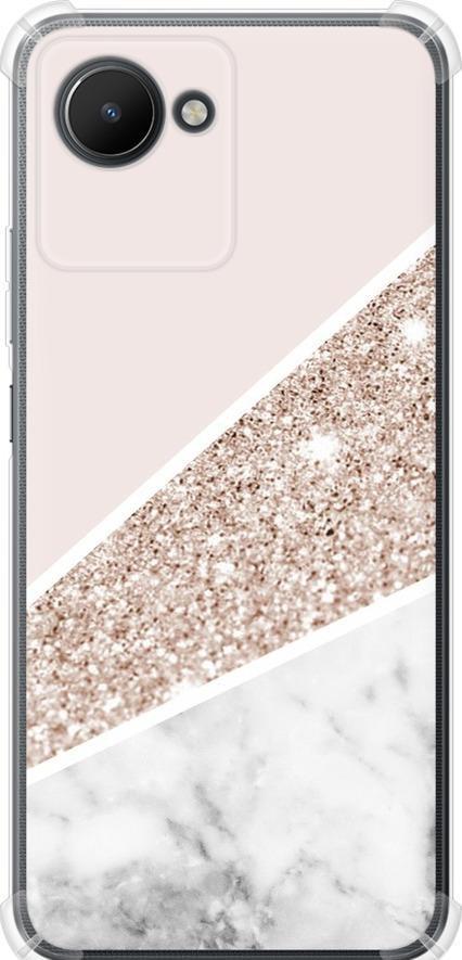 Чехол на Realme C30 Пастельный мрамор (4342sp-2700-42517)