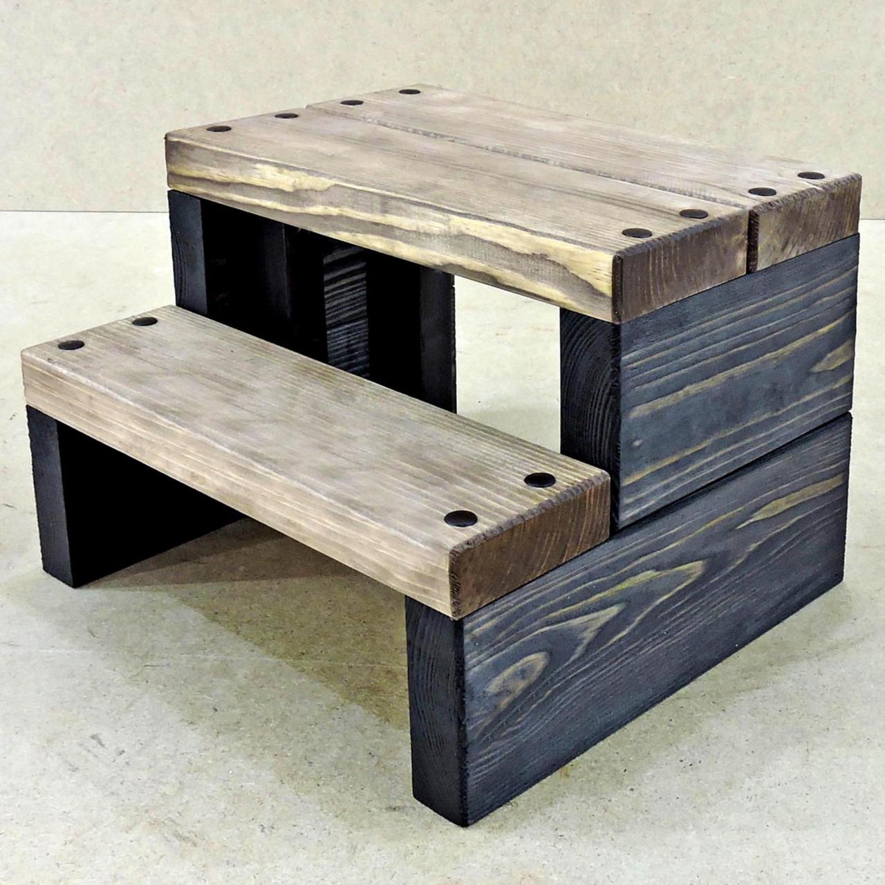 Скамейка-ступенька из дерева Гудзон Венге/Сепия (ССТ-00031208)