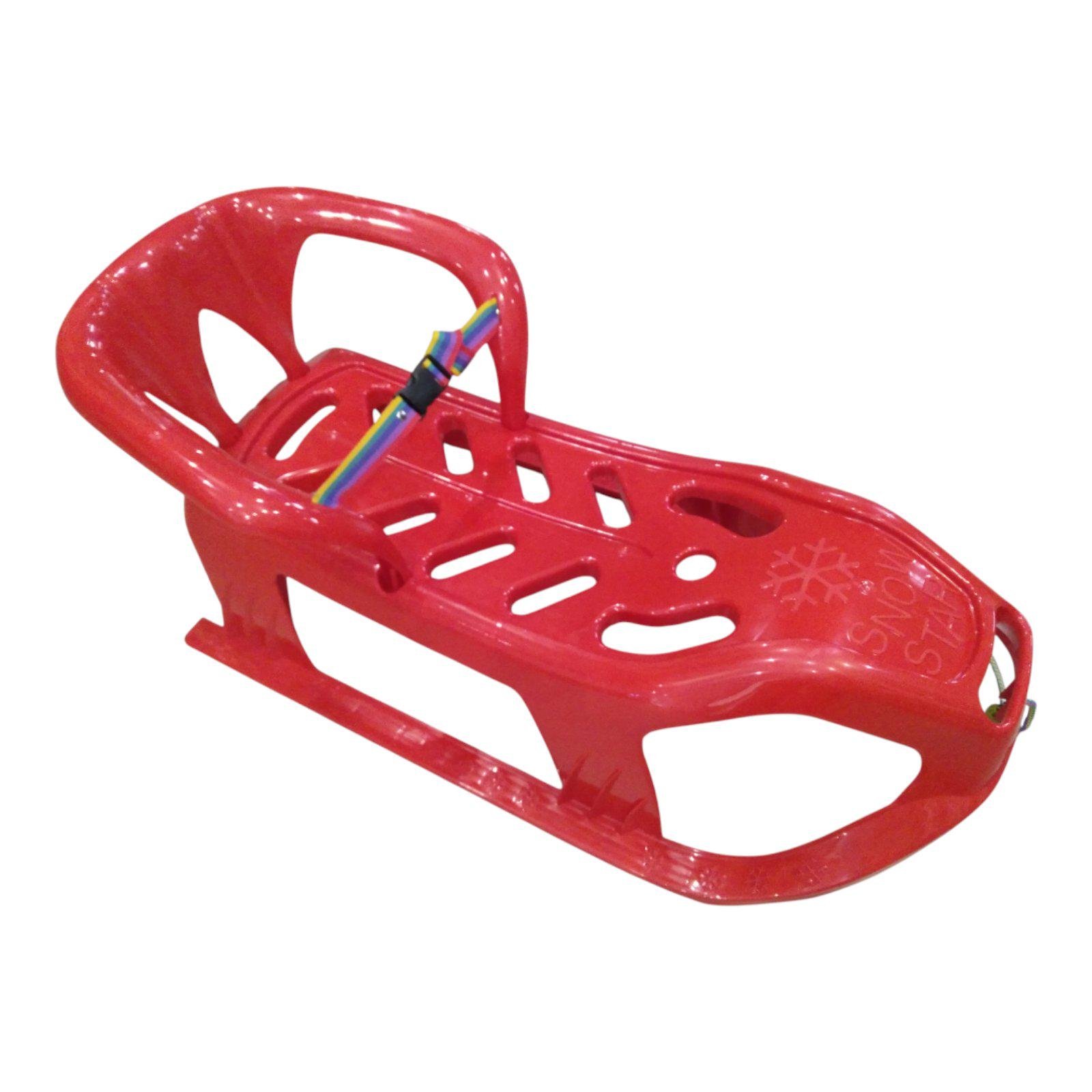 Санки-дитячі зі спинкою Marmat Snow Star Червоний (111) - фото 9