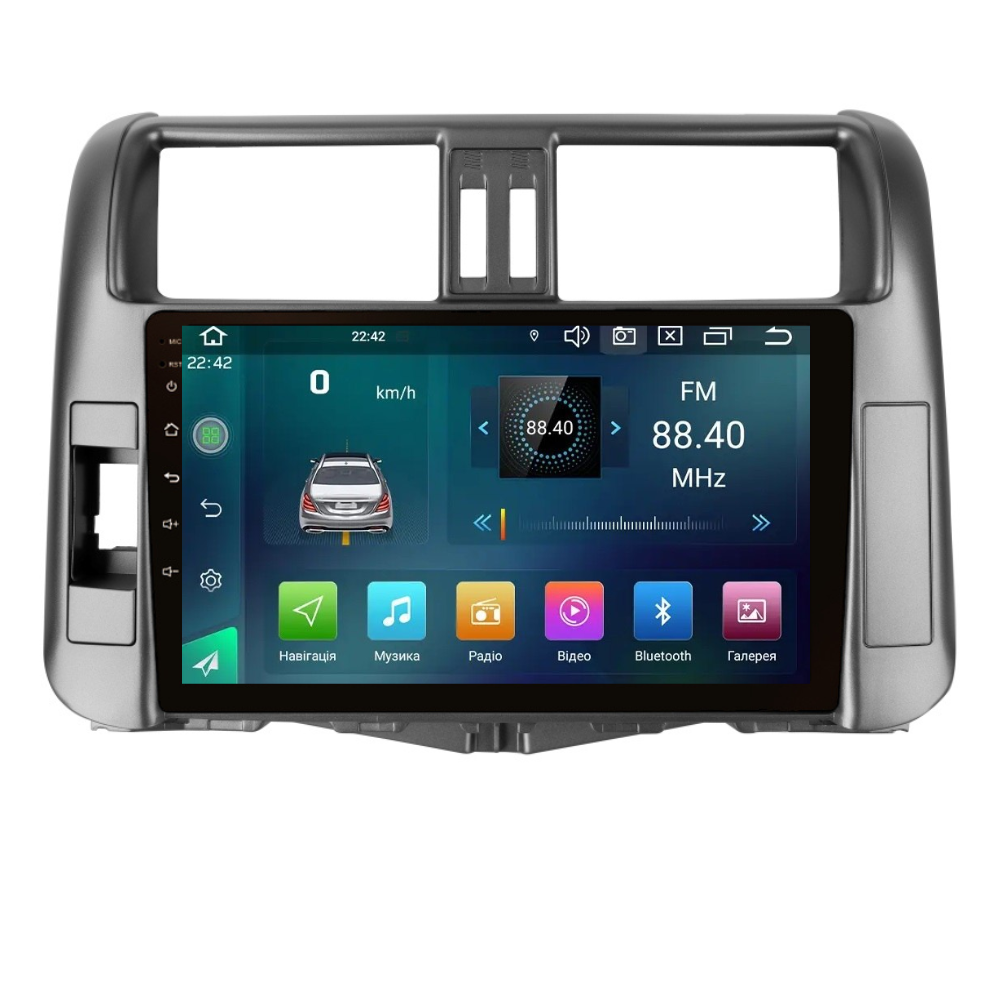 Магнитола штатная CYCLONE C9 CPL GSM Carplay 2/32 GB 4G для Toyota Land Cruiser Prado 150 2009-2013 г. (AR-81649)