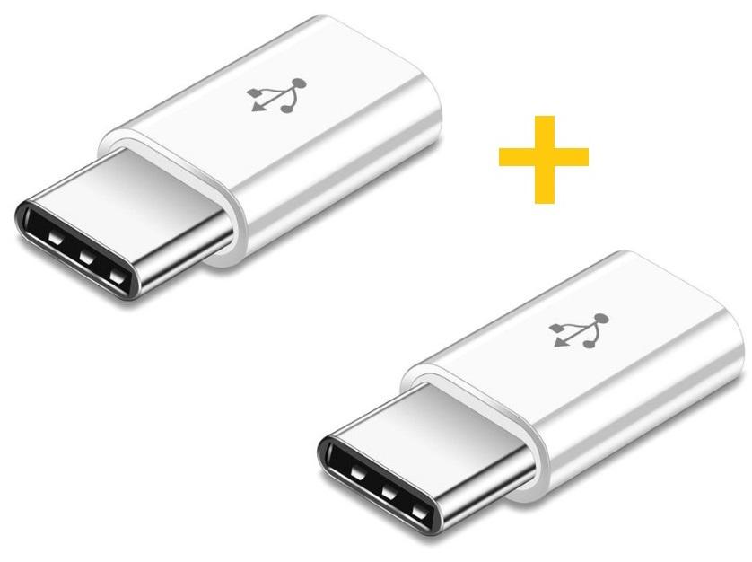 Адаптер XOKO AC 014 MicroUSB Type C 2 шт. White