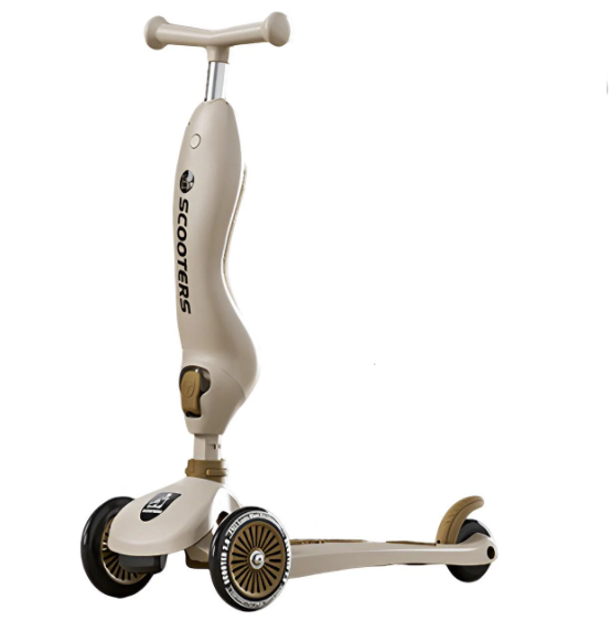 Самокат-трансформер детский Kuyouqi с подсветкой и сиденьем Бежевый (Scooter Kuyouqi) Самокат-трансформер детский Kuyouqi с подсветкой и сиденьем Бежевый (Scooter Kuyouqi)