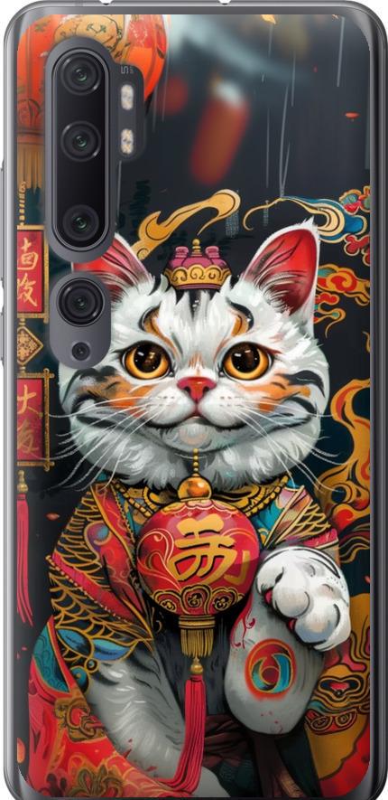 Чехол на Xiaomi Mi Note 10 China Cat v2 (6135t-1820-42517)