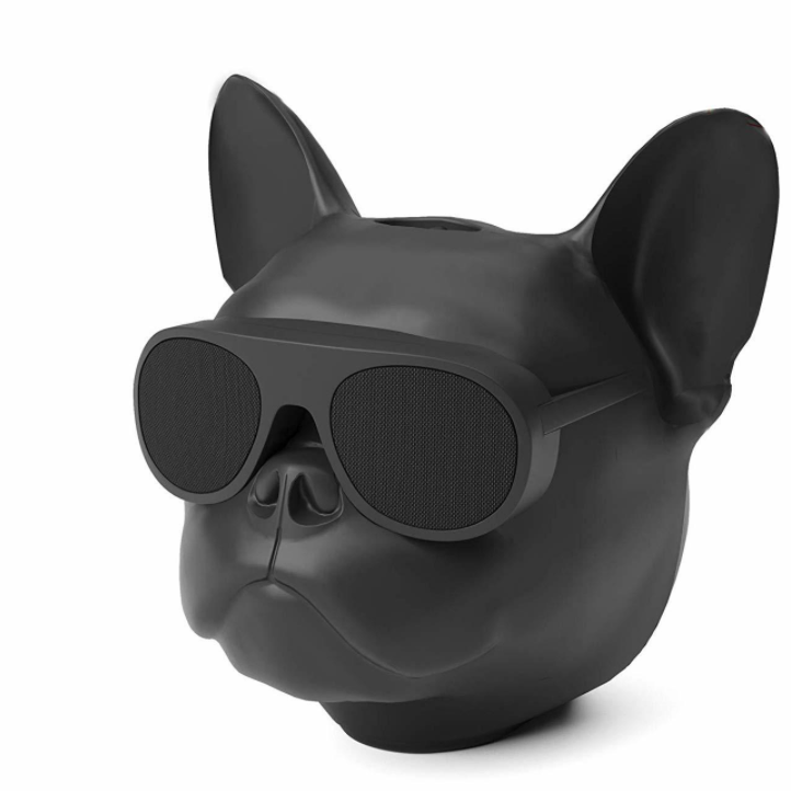 Бездротова Bluetooth колонка SUNROZ Aerobull Dog Chrome Black (SUN0113)