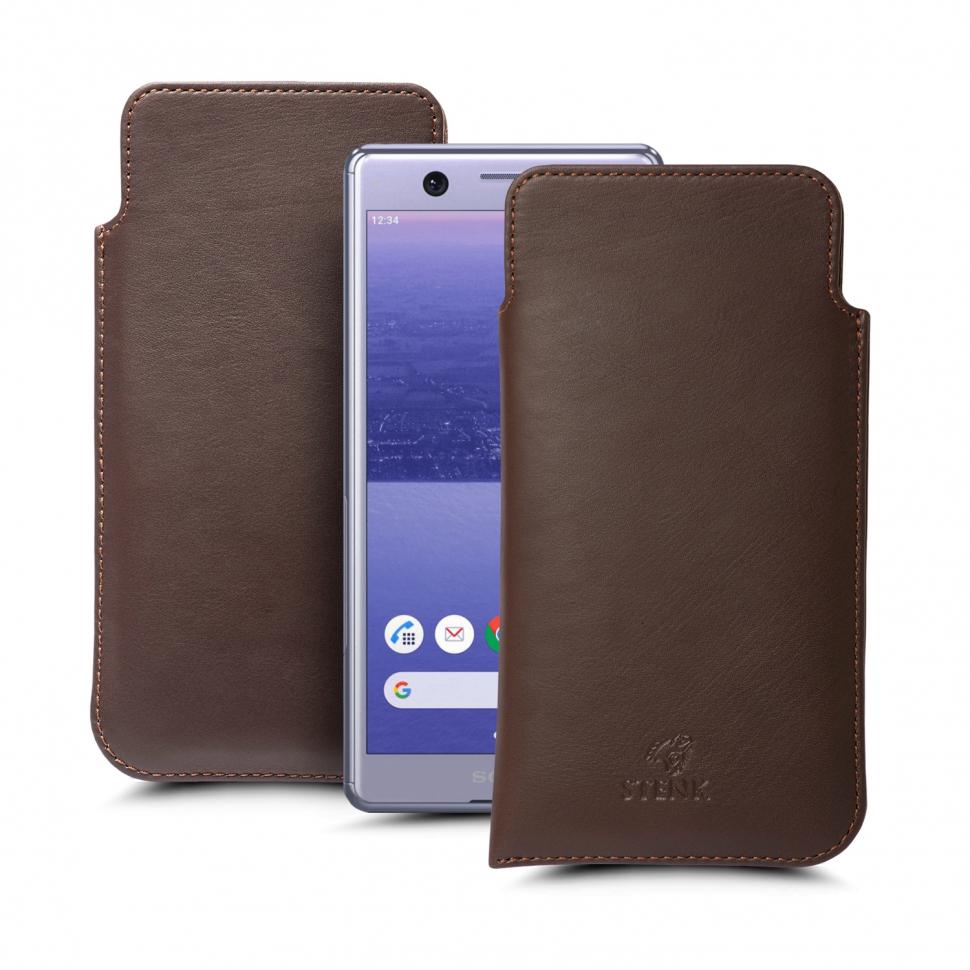 Футляр Stenk Elegance для Sony Xperia Ace Коричневый (66131)