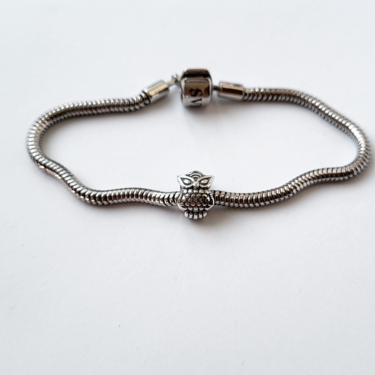 Шарм без камней Филин серебро 925 пробы 1,80 г (846)