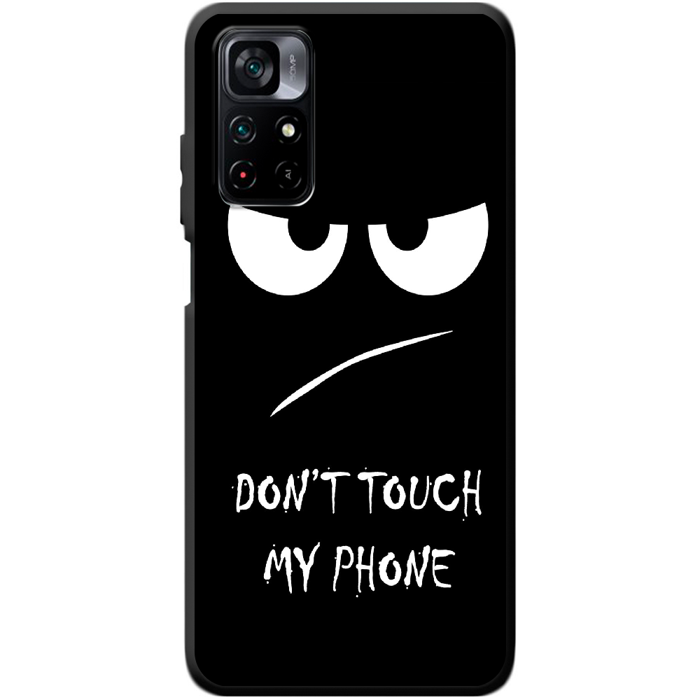 Чехол BoxFace Poco M4 Pro 5G Don't Touch my Phone Черный силикон (43742-up535-44259)