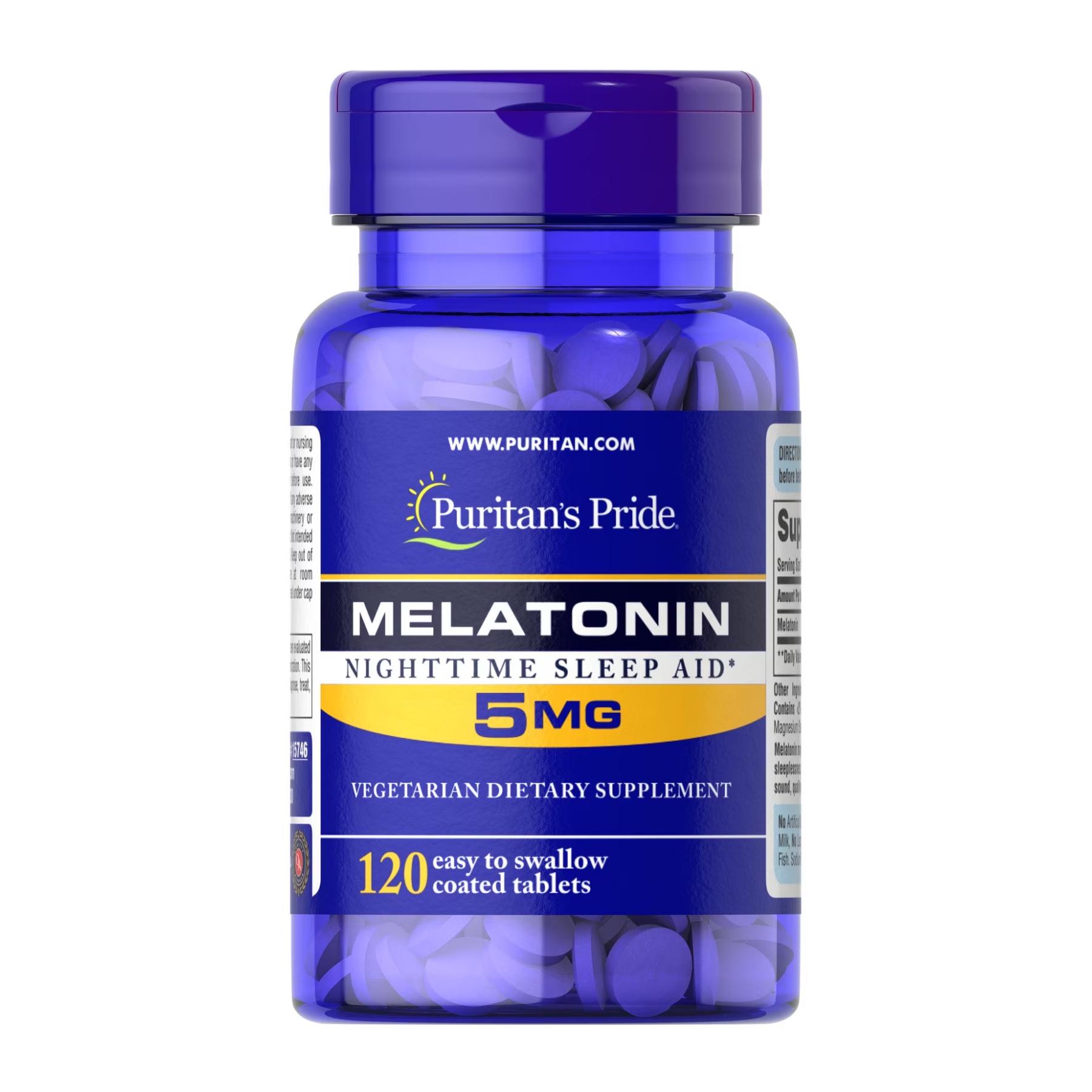 Натуральная добавка Melatonin 5 mg 120 tabs (2023-10-2178)