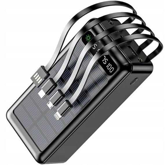 Павербанк SOLAR 30000 mAh 4 встроенных кабеля