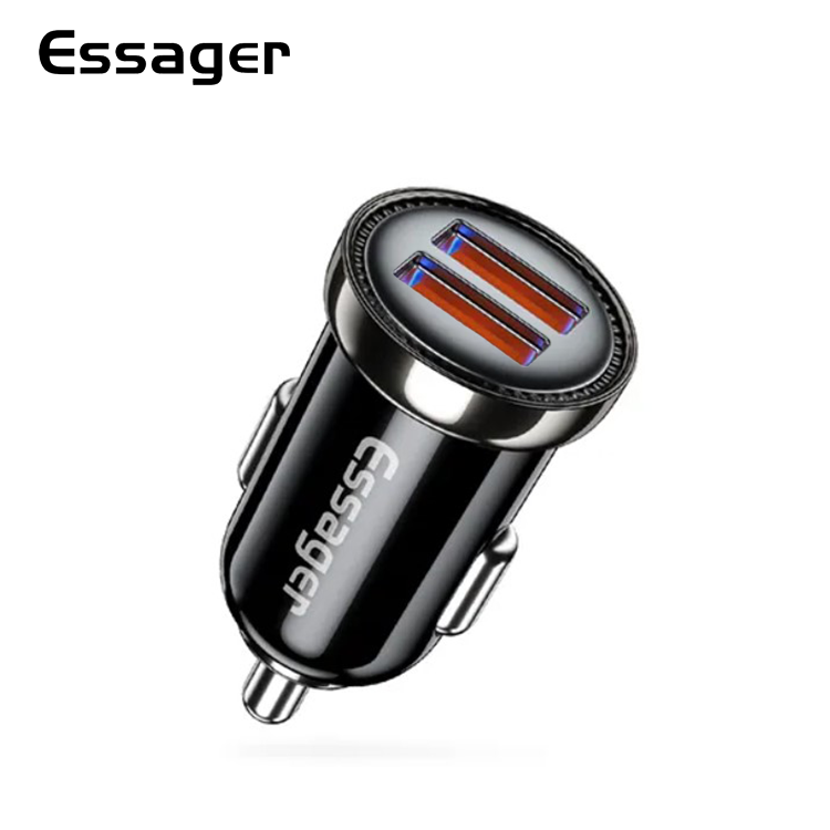 Адаптер автомобильный Turbo Essager для зарядки USB/Type-C 12W (E1230) - фото 3