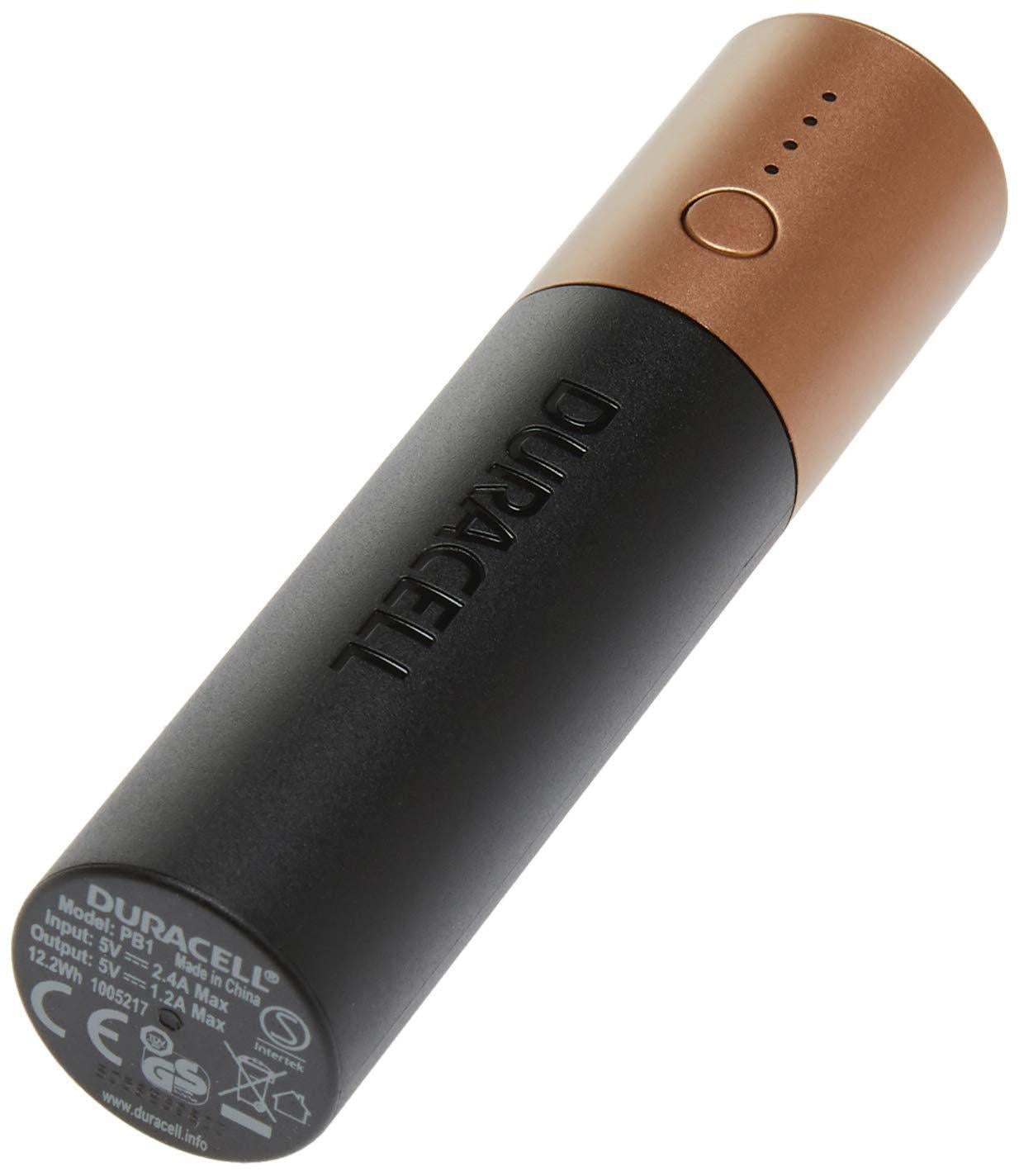 Батарея мобильная Duracell УМБ 3350 mAh Black/Copper