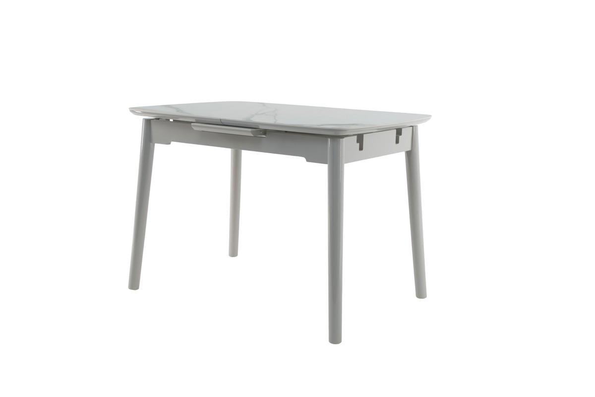 Стіл обідній розсувний Ветро 1100-1400x750x760 мм Каса вайт/Сірий (TМ-84) - фото 1 Стіл обідній розсувний Ветро 1100-1400x750x760 мм Каса вайт/Сірий (TМ-84) - фото 1