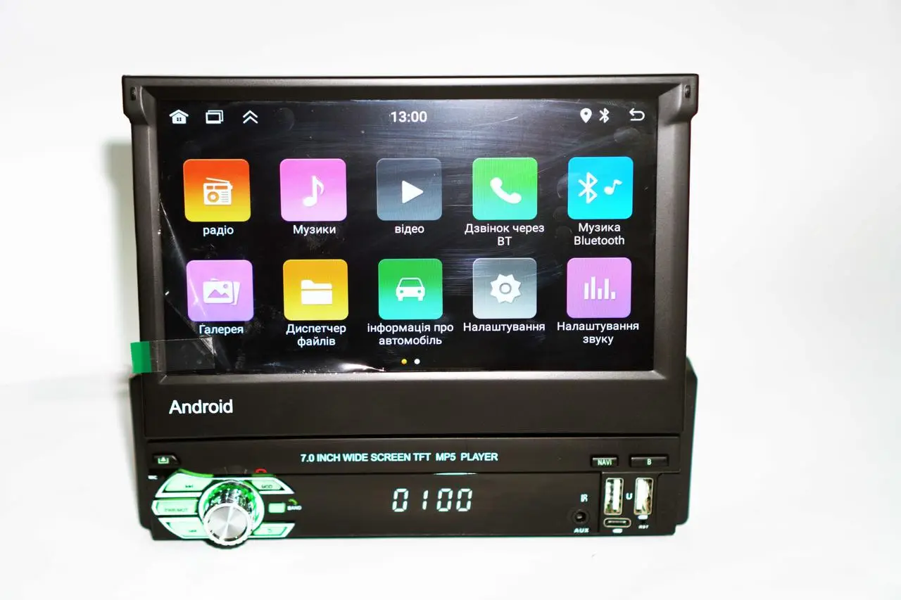 Автомагнитола 1din сенсор 7" GPS WiFi Вluetooth Android 4 Ядра (13842854) - фото 8