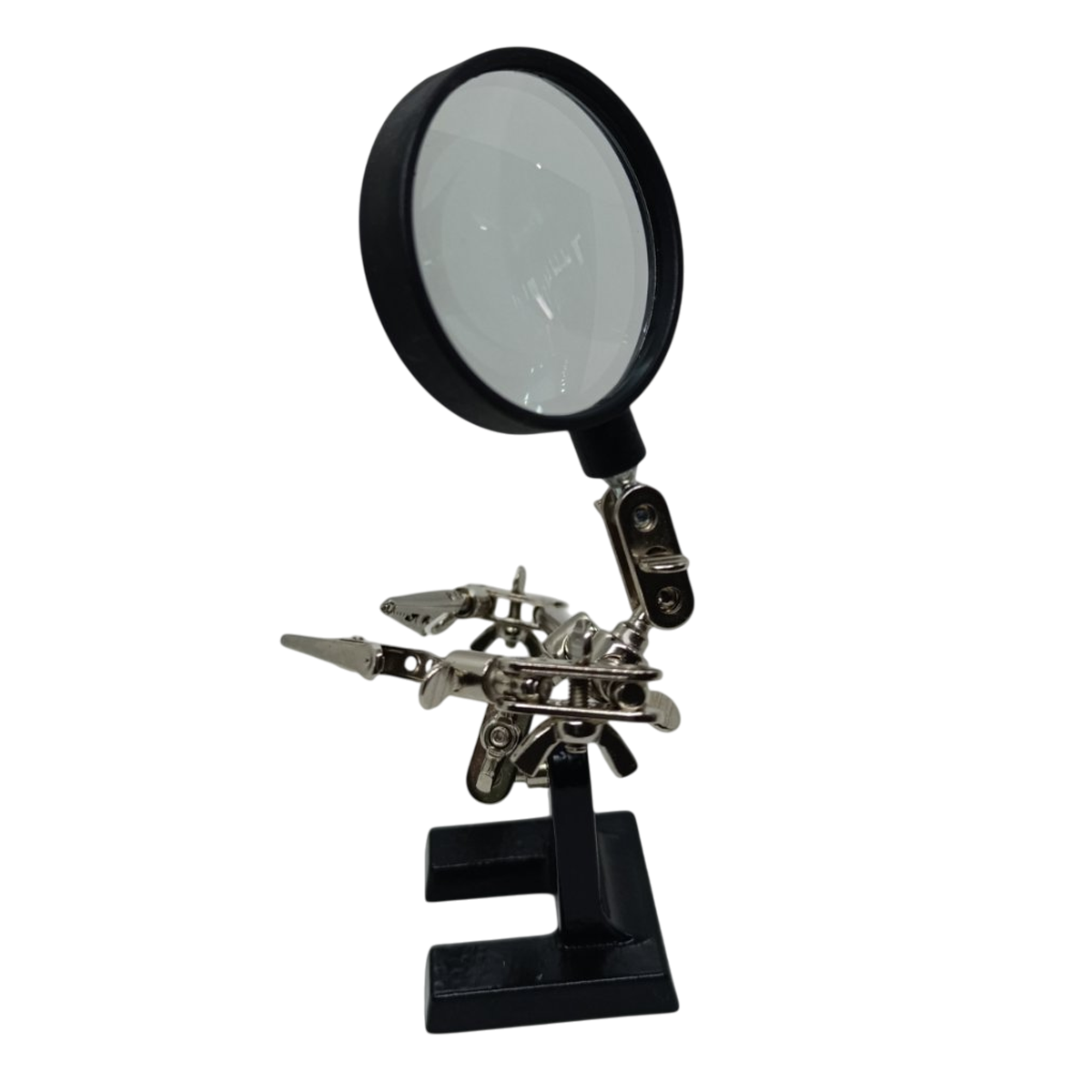 Держатель Третья рука ZD-10R с лупой 60 мм 3X Black/Silver (160425) - фото 6 Держатель Третья рука ZD-10R с лупой 60 мм 3X Black/Silver (160425) - фото 6