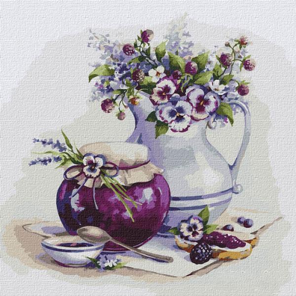 Картина по номерам Идейка Варення з ожини 40х40 см в термопакете (КНО2983-mt)