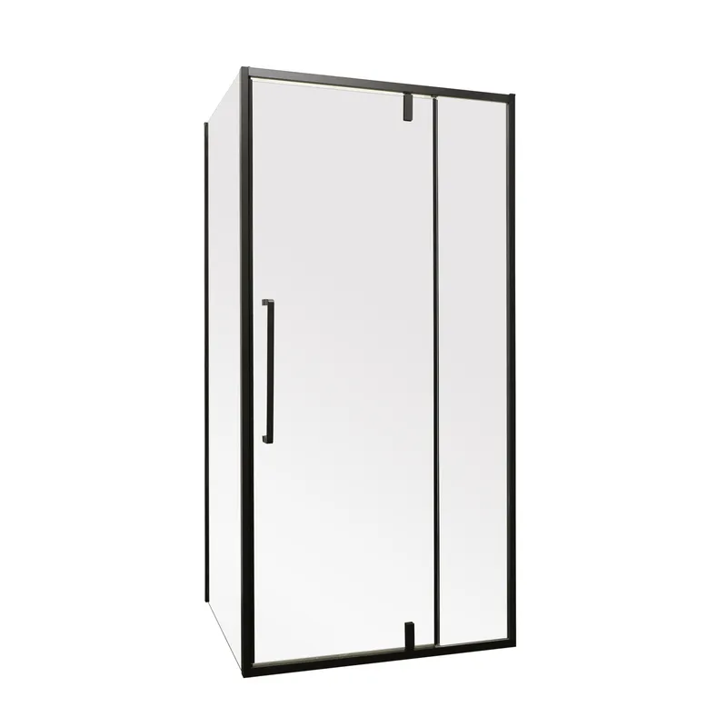 Душова кабіна MIXXUS Premium Bevel SC01-120x80x195-TR прямокутна скло без підонна 6 мм 195x120 мм Чорний матовий (OL-MI6872)