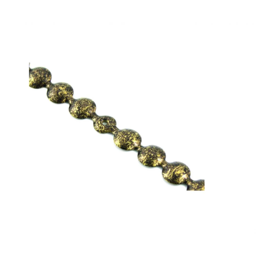 Цвяхова стрічка меблева Sigma d 9,5х1000 мм 20 шт. Старе Золотий (MT1151)